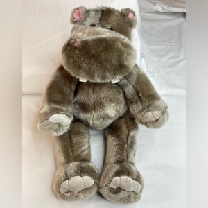 Pawsenclaws and‎ Company Gray Hippopotamus Stuffed plush animal. Secret spot